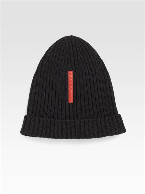 prada fall men and women|prada knitting caps.